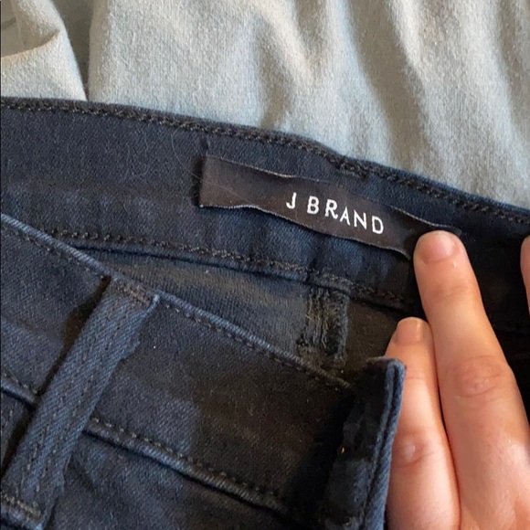 Deep Blue High-Waisted J Brand Jeans - Picture 3 of 4